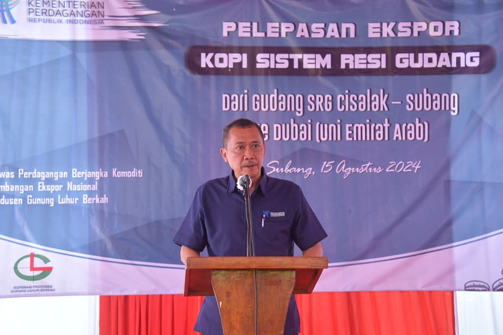 Pelepasan Ekspor Komoditas Kopi Sistem Resi Gudang di Subang